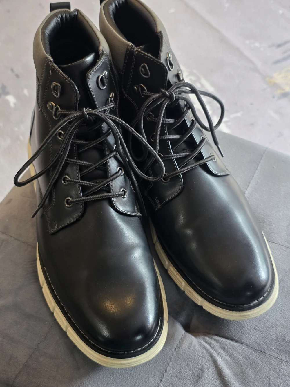 Bruno Marc Mens 12 Black Chukka Boots Dress Casual Lace Up Ankle Boots